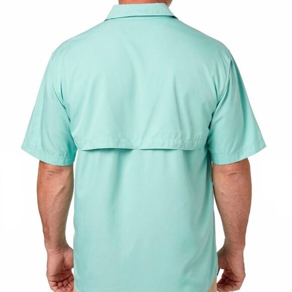 F&S Men's Small Green Short Sleeve Fishing Shirt - Picture 3 of 7